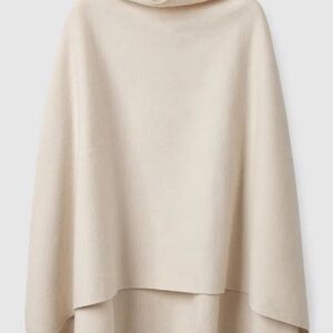 COS Cream 100% Wool Poncho one size fits all Condition - LIKE NEW